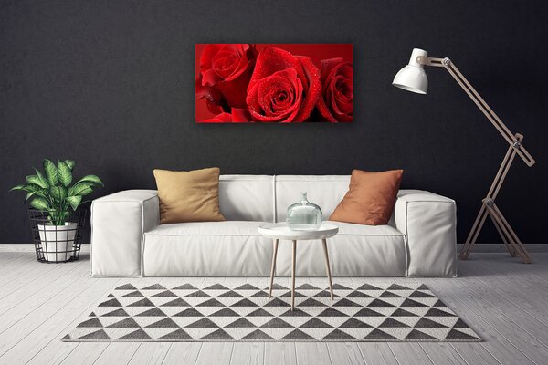 Tablou pe panza canvas Trandafiri Floral Red