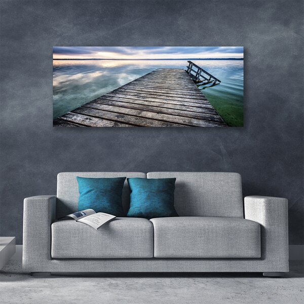 Tablou pe panza canvas Podul Arhitectura Maro Gri