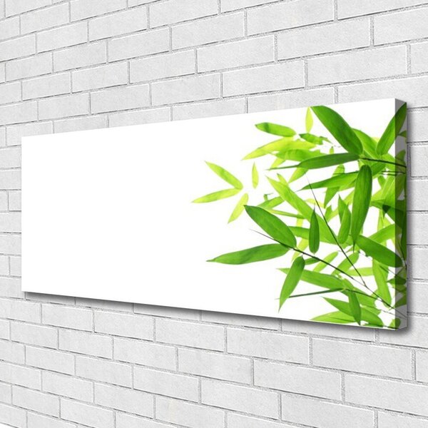 Tablou pe panza canvas Frunze verde florale