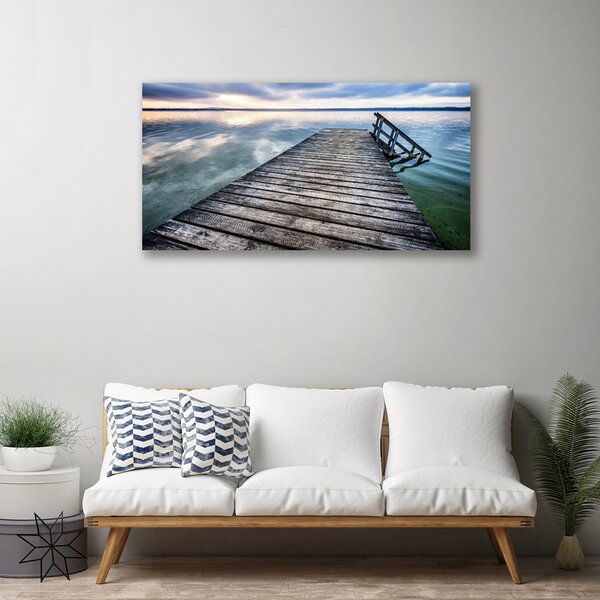 Tablou pe panza canvas Podul Arhitectura Maro Gri