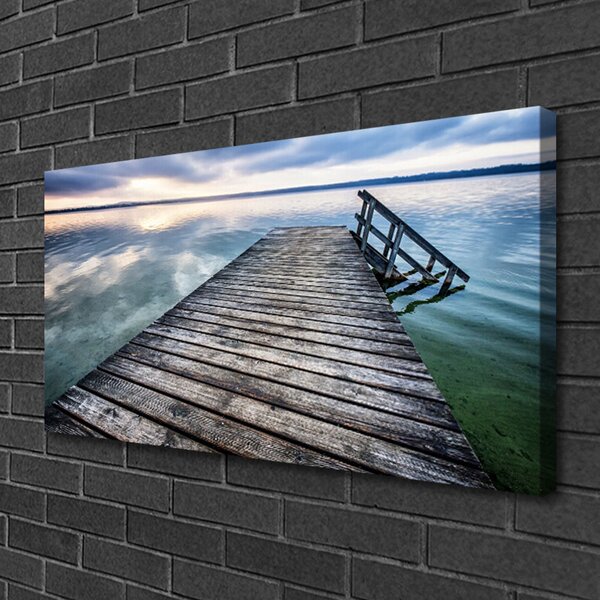 Tablou pe panza canvas Podul Arhitectura Maro Gri