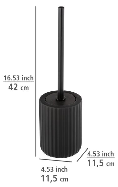 Wenko Belluno perie de toaletă stativ negru 24805100