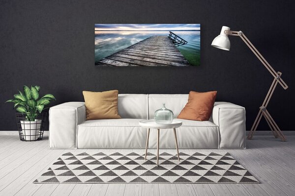 Tablou pe panza canvas Podul Arhitectura Maro Gri