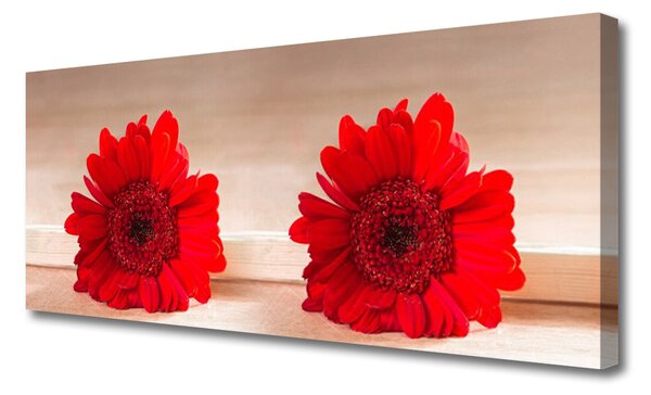 Tablou pe panza canvas Flori Floral Roșu