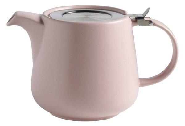 Ceainic din porțelan cu strecurătoare Maxwell & Williams Tint, 1,2 l, roz