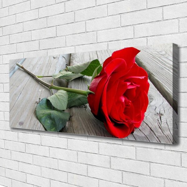 Tablou pe panza canvas Rose Floral Roșu Verde