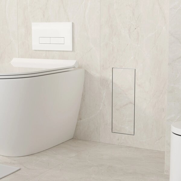 Balneo Wall Box Brush S compartiment perie wc oţel B0401060104-01