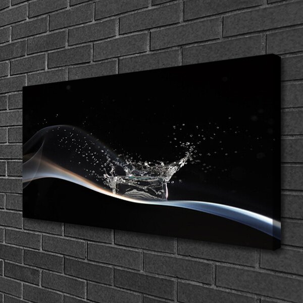 Tablou pe panza canvas Abstract Art Alb Negru