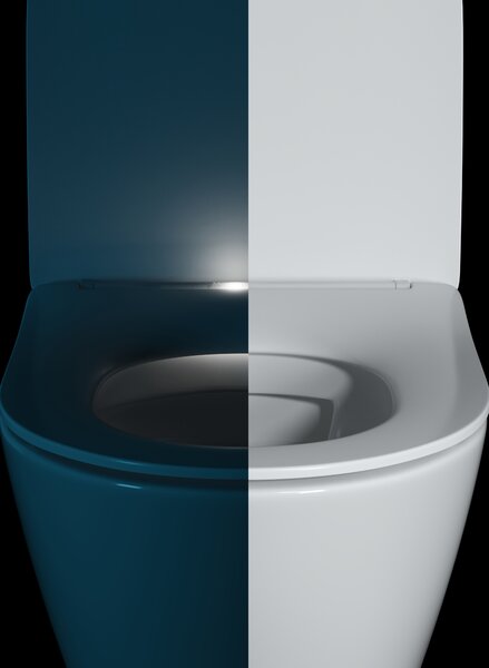 Cersanit Larga vas wc cu capac soft-close agăţat fără margine cu spălare turbionară alb S4026-009