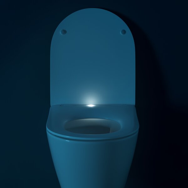Cersanit City vas wc cu capac soft-close agăţat fără margine cu spălare turbionară alb S4004-137