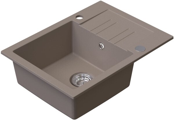 Ruvetti Cooksy Chef chiuveta cu baterie bej/oțel LPCC6244BESE