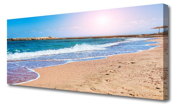 Tablou pe panza canvas Ocean Beach Peisaj Albastru Maro