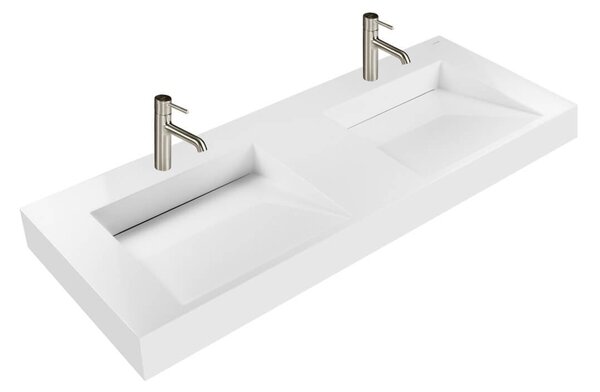 Oltens Stila lavoar 120x45 cm dreptunghiular clasică-dublă alb luciu 40004000