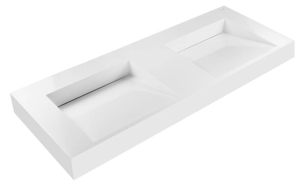 Oltens Stila lavoar 120x45 cm dreptunghiular clasică-dublă alb luciu 40004000