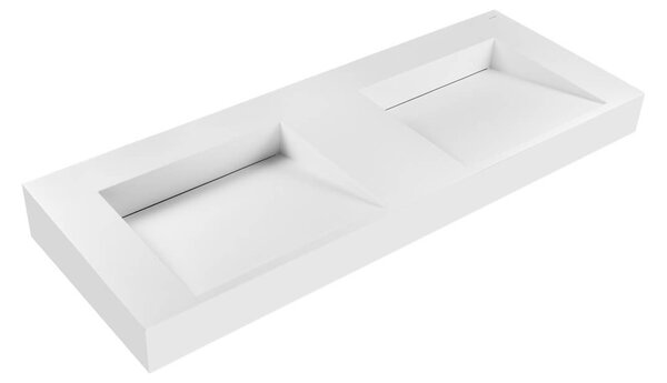 Oltens Stila lavoar 120x45 cm dreptunghiular clasică-dublă alb mat 40004900