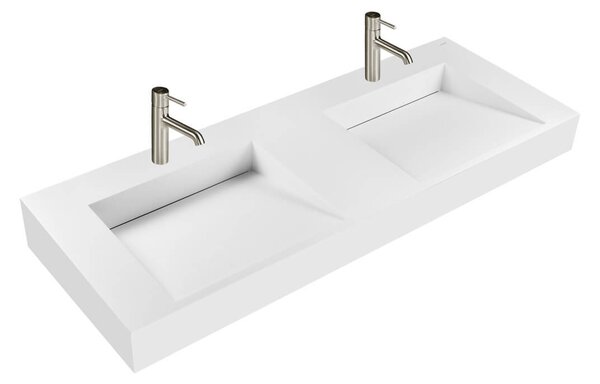 Oltens Stila lavoar 120x45 cm dreptunghiular clasică-dublă alb mat 40004900