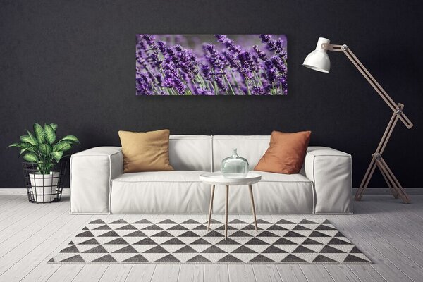 Tablou pe panza canvas Flori Floral violet