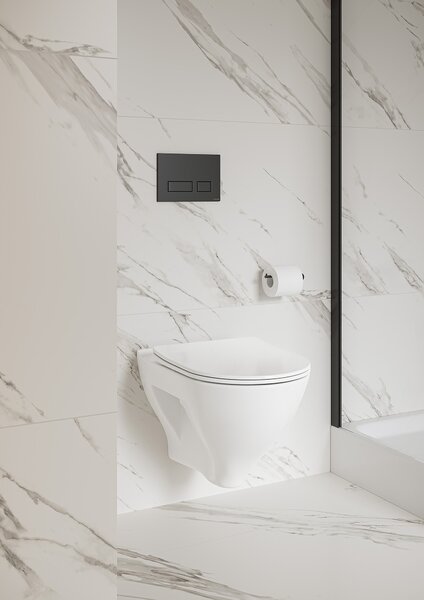 Cersanit Movi buton de spălare pentru WC negru K3041-004
