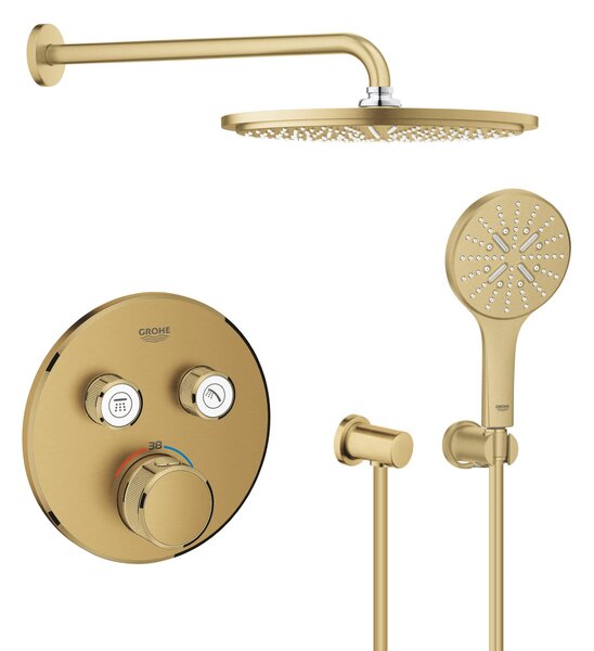 Set cap de duș cu braț Grohe Rainshower 26066GN0, baterie cadă-duș Grohe Grohtherm SmartControl 29119GN0, 26574GN0, 27057GN0, 27074GN0, 28362GL1