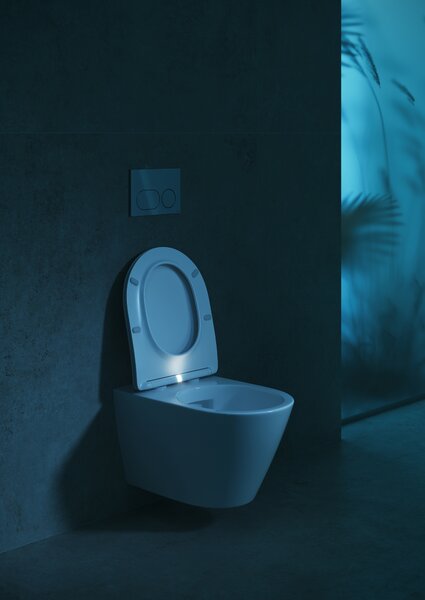 Cersanit City vas wc cu capac soft-close agăţat fără margine cu spălare turbionară alb S4004-137