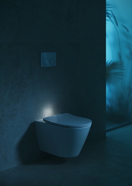 Cersanit City vas wc cu capac soft-close agăţat fără margine cu spălare turbionară alb S4004-137