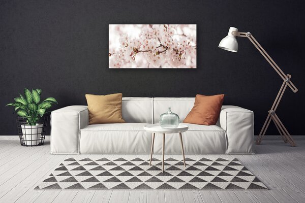 Tablou pe panza canvas Flori Floral alb