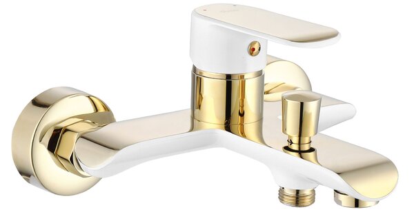 Baterie pentru cadă REA Bloom White gold