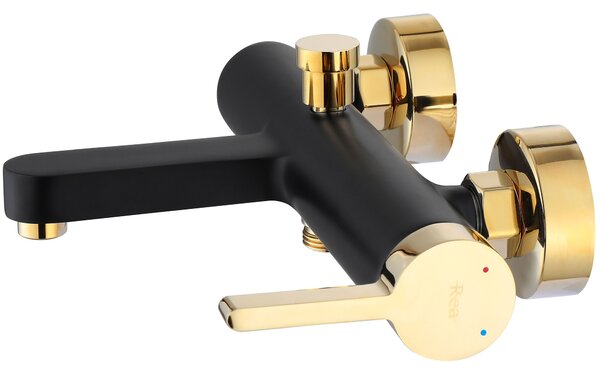 Baterie pentru cadă REA Polo Black Gold