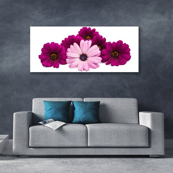 Tablou pe panza canvas Flori Floral Roșu Roz