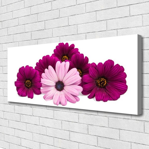 Tablou pe panza canvas Flori Floral Roșu Roz