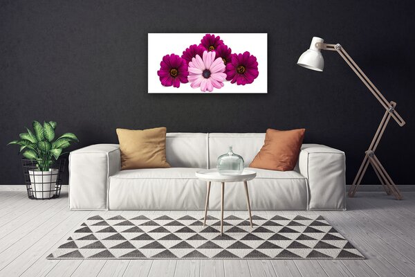 Tablou pe panza canvas Flori Floral Roșu Roz