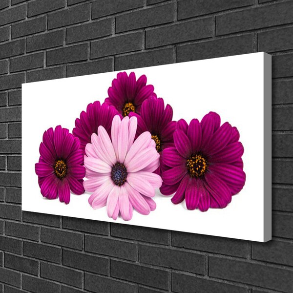 Tablou pe panza canvas Flori Floral Roșu Roz