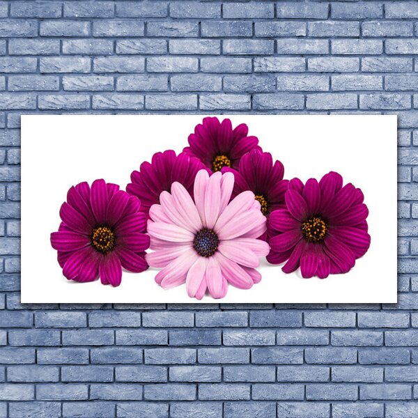 Tablou pe panza canvas Flori Floral Roșu Roz