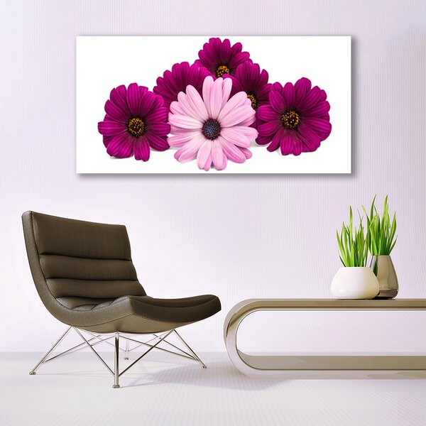 Tablou pe panza canvas Flori Floral Roșu Roz