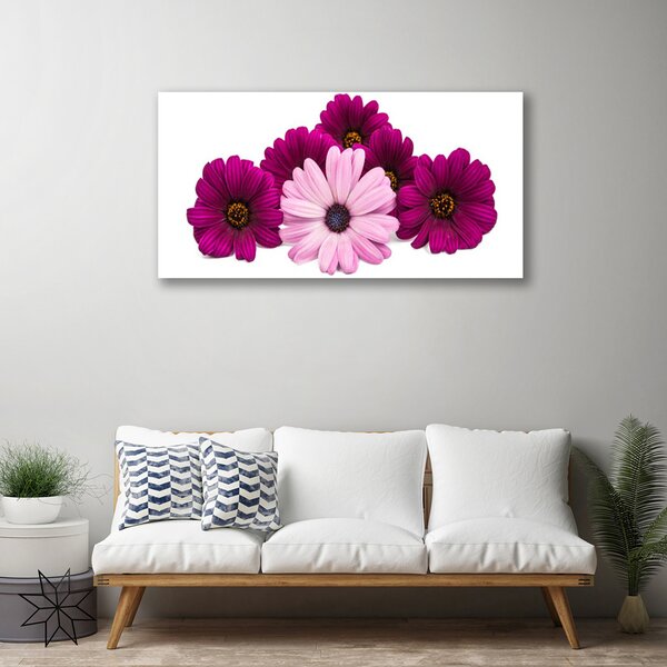 Tablou pe panza canvas Flori Floral Roșu Roz