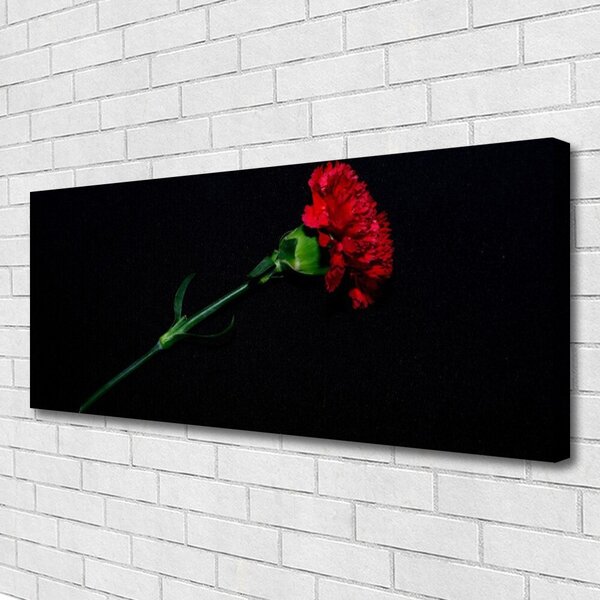 Tablou pe panza canvas Flower Floral Roșu Verde