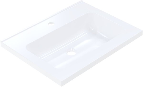 Ruvetti Ivana lavoar 60x45 cm dreptunghiular încastrat alb luciu DOL_IVA60