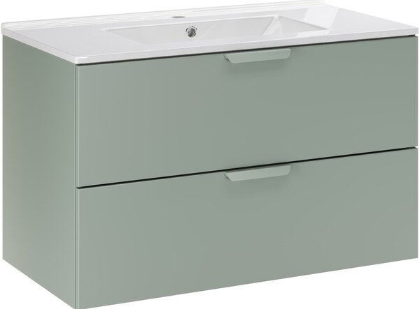 Set lavoar Comad Lava UM-CFP LAVA 80D DP, dulap Comad Aster Green ASTER GREEN 82-80-46-2S