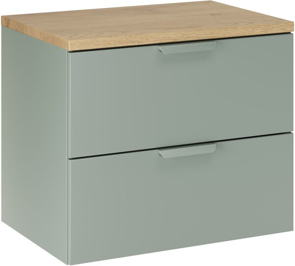 Set dulap Comad Aster Green ASTER GREEN 82-60-46-2S, blat Comad Nordic Cremona CREMONA 89-60-46 M