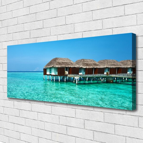 Tablou pe panza canvas Marea Arhitectura Albastru