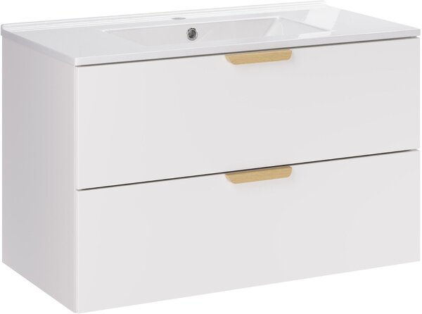 Set lavoar Comad Lava UM-CFP LAVA 80D DP, dulap Comad Aster White ASTER WHITE 82-80-46-2S