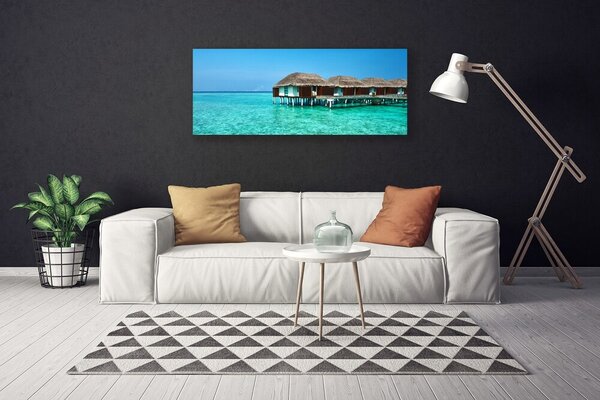 Tablou pe panza canvas Marea Arhitectura Albastru