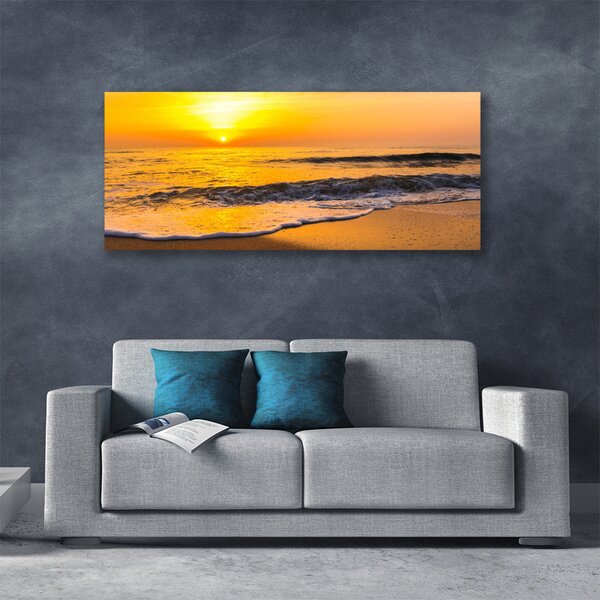 Tablou pe panza canvas Marea Peisaj Galben