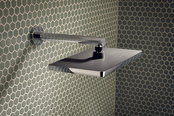 Hansgrohe Activera Q cap de duș 29x18 cm dreptunghiular crom-negru 28739000