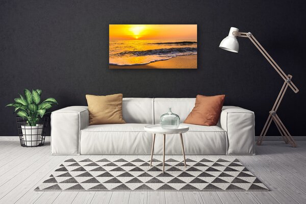 Tablou pe panza canvas Marea Peisaj Galben