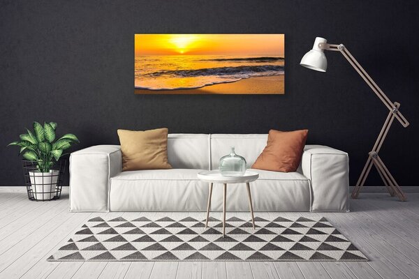 Tablou pe panza canvas Marea Peisaj Galben
