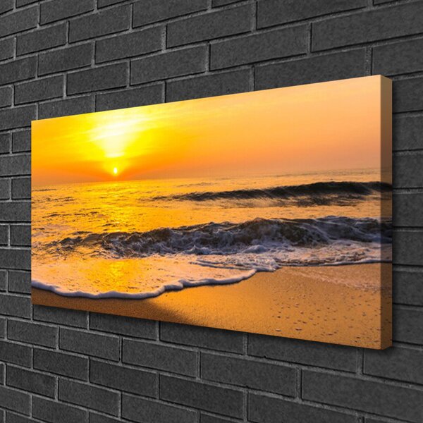 Tablou pe panza canvas Marea Peisaj Galben