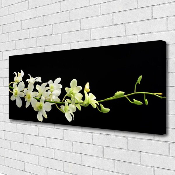 Tablou pe panza canvas Flori Floral Alb Verde