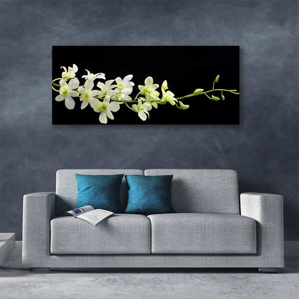 Tablou pe panza canvas Flori Floral Alb Verde