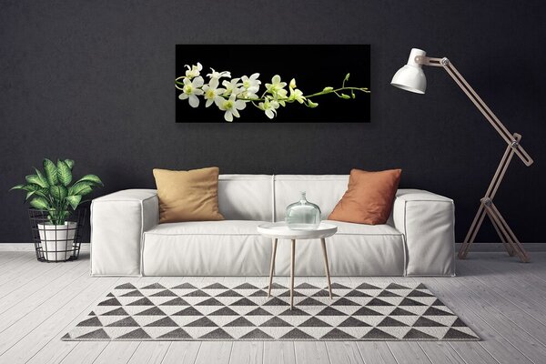 Tablou pe panza canvas Flori Floral Alb Verde